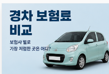 경차 보험료 비교, 보험사 별로 가장 저렴한 곳 은 어디?