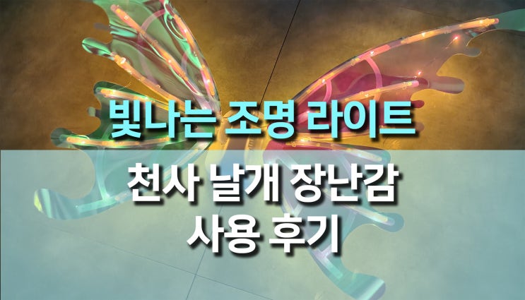  빛나는 LED 천사 날개 장난감 사용후기, 아이들 파티 감성 최고