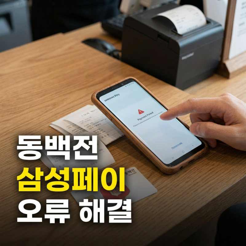 동백전 삼성페이 등록 사용 방법, 교통카드 오류 해결 선택