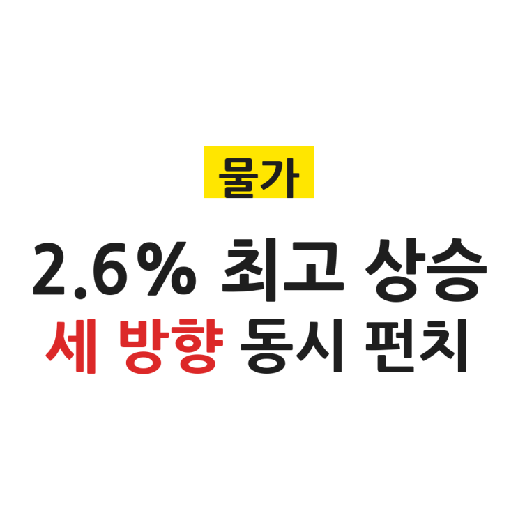 <b>소비자물가</b> "2.6%" 1년 9개월 만에 <b>최고</b>... 한우·쌌·기름값 "세... 