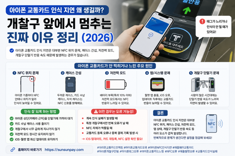 아이폰 교통카드 인식 지연 왜 생길까? 출근길 개찰구 앞에서 멈추는 진짜 이유