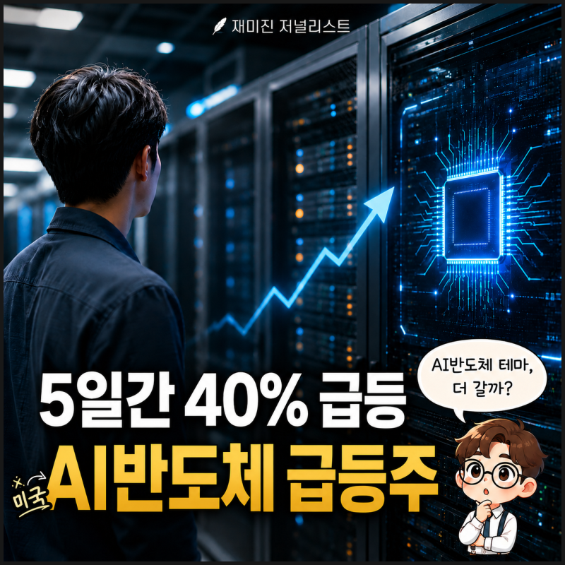 5일간 40% 급등한 AI 반도체 관련주, 퀄컴 주가 볼까요