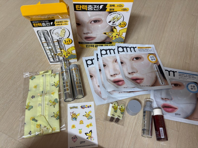 올리브영 마스크팩 추천 프리메라 메가-샷 겔마스크 3종 4+1매 기획 포켓몬 에디션 5월올영픽