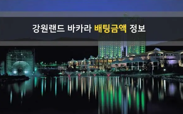 강원랜드 바카라 정보 및 문제점