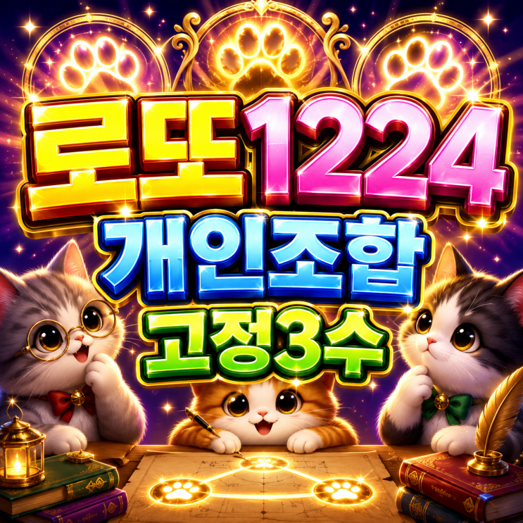  2026 로또 1224회 개인 조합, 고정 3수와 모의 번호로 보는 해외로또 핵심은 !?