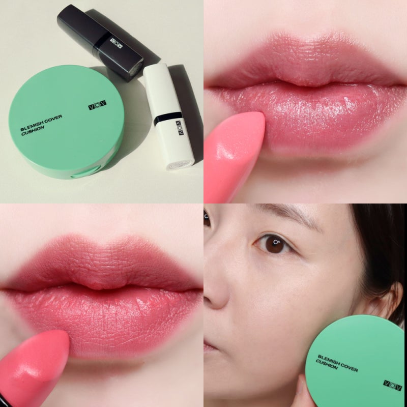 다이소 벨벳쿠션 보브 쿠션 & 쿨톤 립스틱 (다이소 화장품 추천템)
