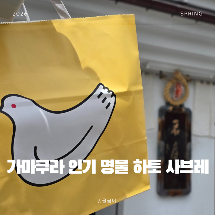  도쿄 가마쿠라 인기 기념품 하토 사브레 본점 구입 후기