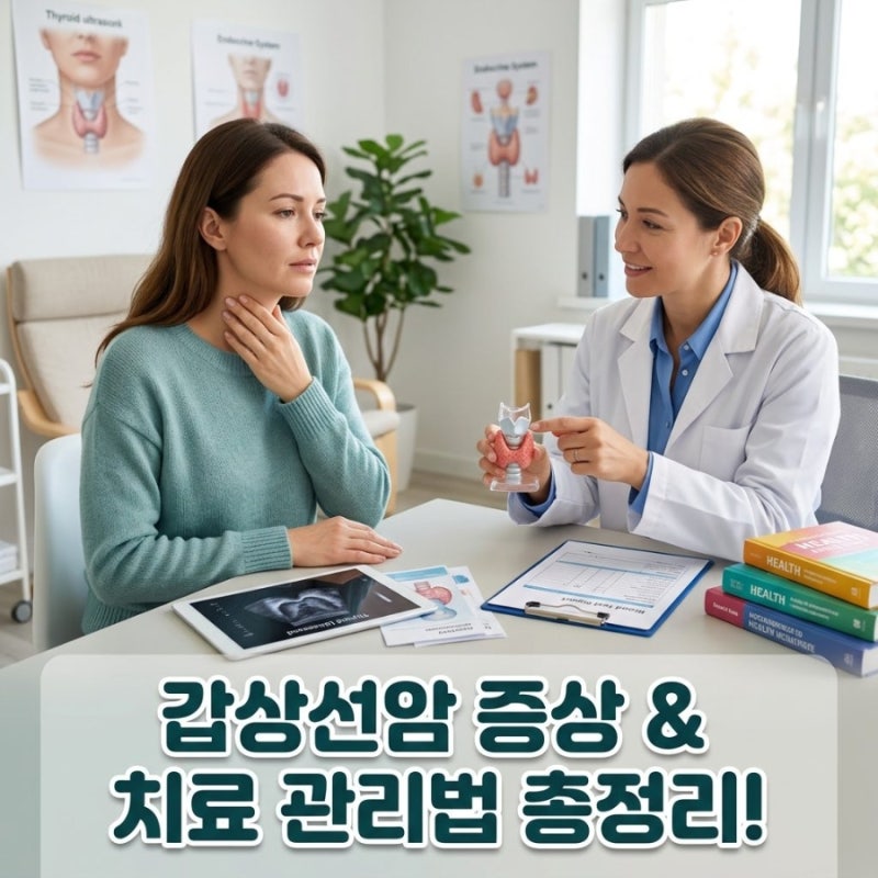 목에 이물감 혹시 갑상선암? 증상과 검사 및 치료방법