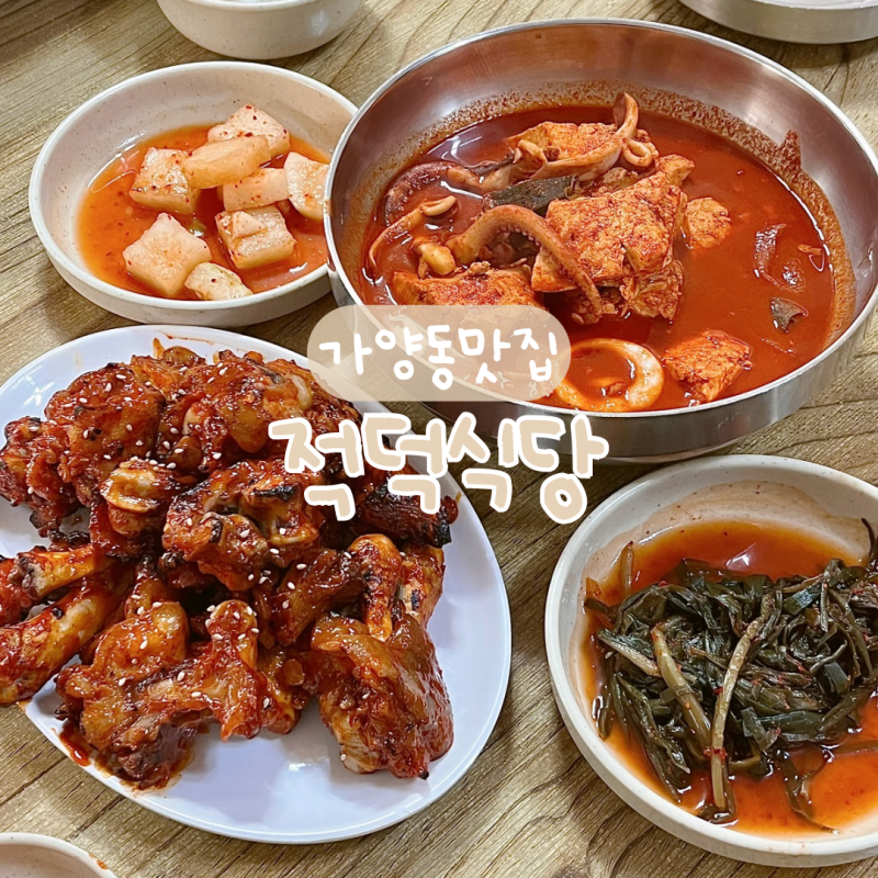 대전 가양동 맛집 | 전현무계획 블루리본 두부오징어두루치기 양념족발 맛집 적덕식당