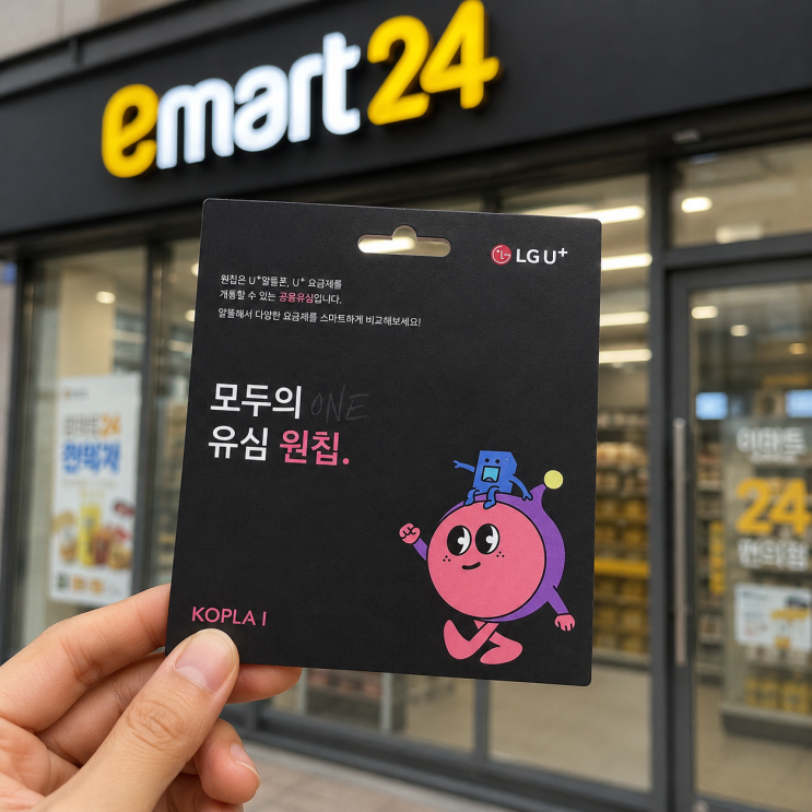  이마트24 모두의 원칩 유심으로 LG선불폰 개통 방법 완벽 정리