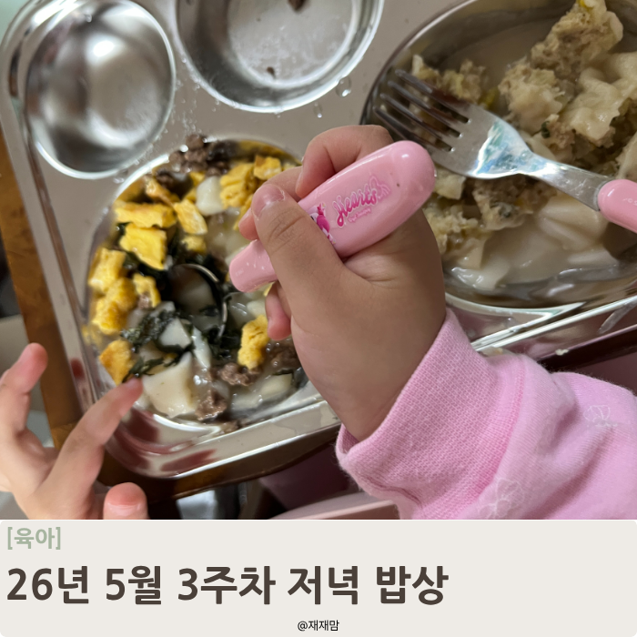 아기 저녁메뉴 추천,한그릇 뚝딱 떡국 유아식 만들기 (+고기만두 활용)