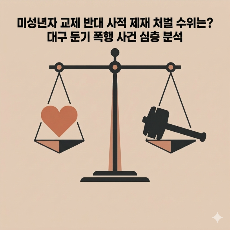  미성년자 교제 반대 사적 제재 처벌 수위는? 대구 둔기 폭행 사건 심층 분석