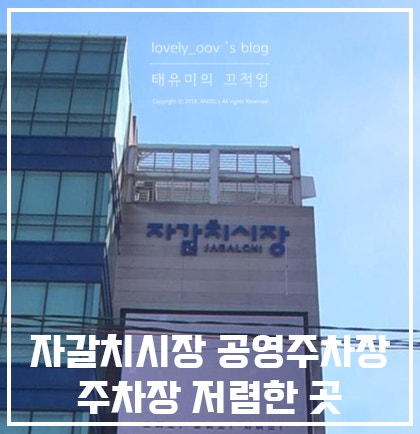 자갈치시장 주차장 공영주차장 보다 저렴한 곳도 추천드려요!