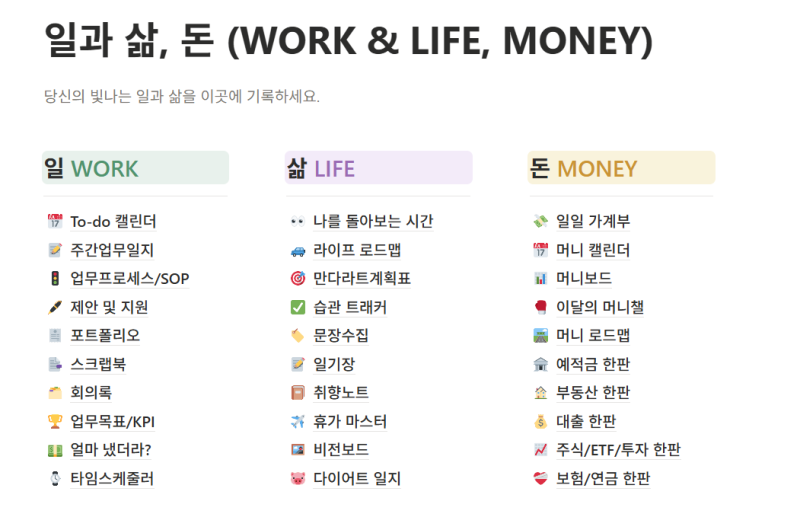 노션 시간관리 업무 효율성 높일 수 있는 노션 주간업무일지, to do list 템플릿 추천, 공여사들....