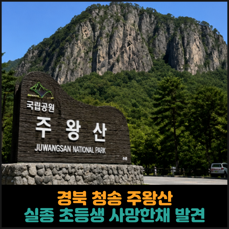  경북 청송 주왕산 실종 초등생 사망한채 발견