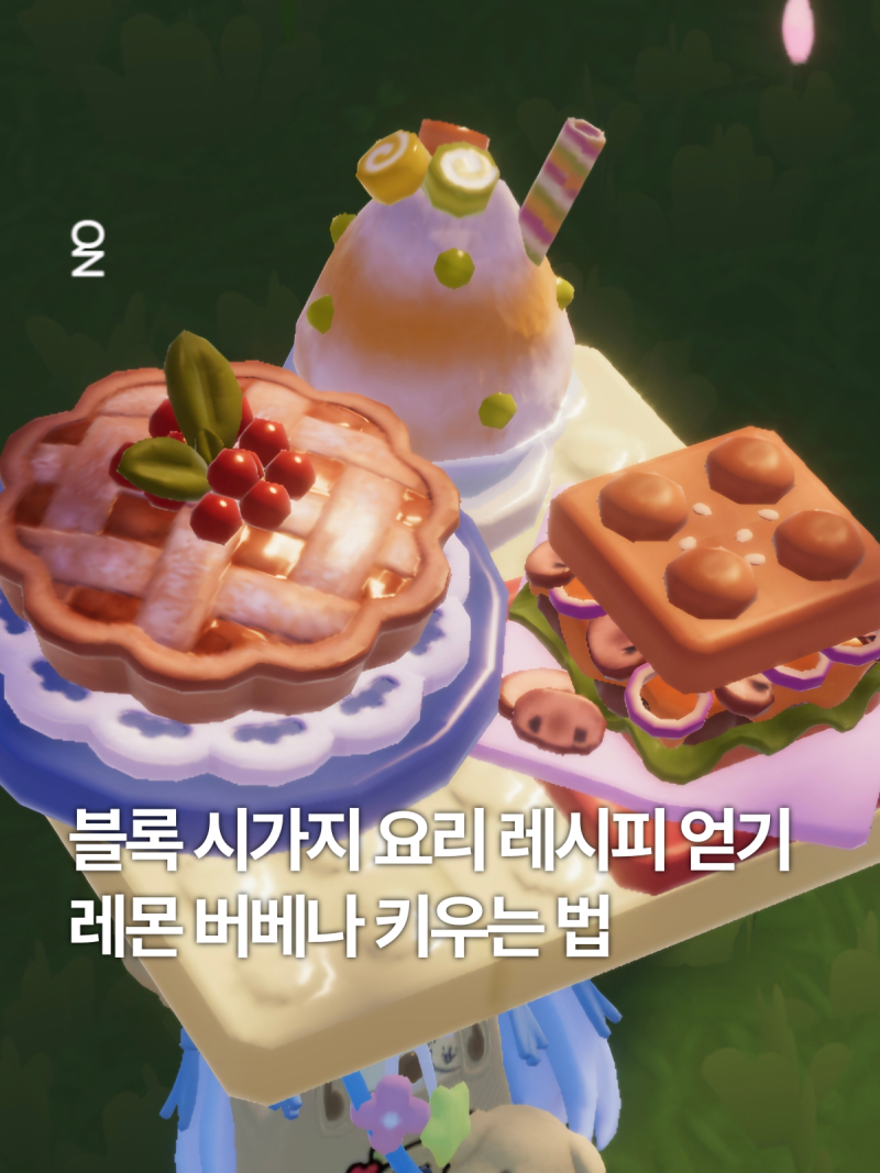 두근두근타운 블록 시가지 축제 요리 레시피 얻기 레몬 버베나 키우는 법