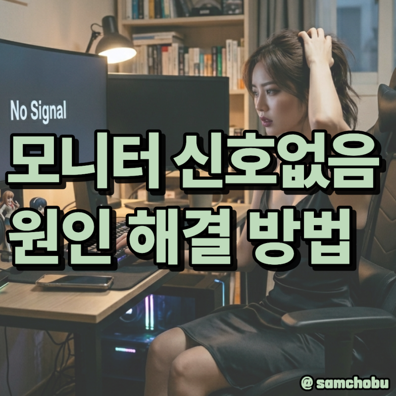 PC 모니터 신호없음 컴퓨터 오류 원인과 해결 방법