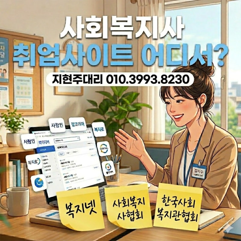 사회복지사 채용사이트 어디서?(11곳 )