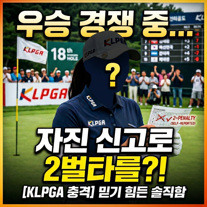 우승 경쟁 중인데 자진 신고로 2벌타를 기록한 선수가 있다고?