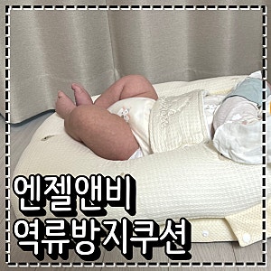 역방쿠 추천 각도조절 가능한 엔젤앤비 역류방지쿠션 옆잠베개로도 사용하기