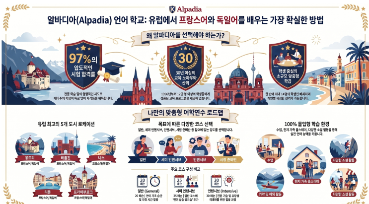  [프랑스 어학연수] 카플란 알파디아(ALPADIA) 리옹 니스 어학원 완벽 가이드 & 대학 입학