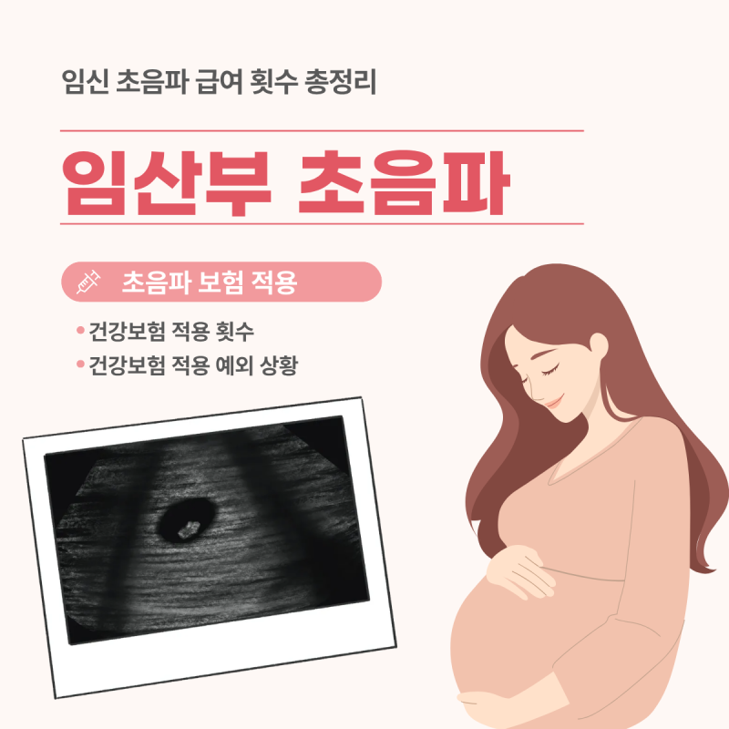 임신 초음파 급여 횟수 - 임산부 초음파 보험 적용 몇번까지 돼요?