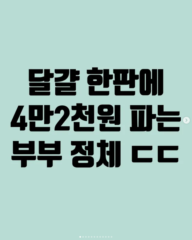  달걀 한판에 4만2천원에 파는 부부