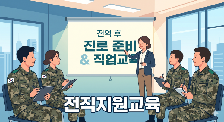  군대 전역 후 뭐 먹고 살지 전역예정군인 재취업 지원 혜택