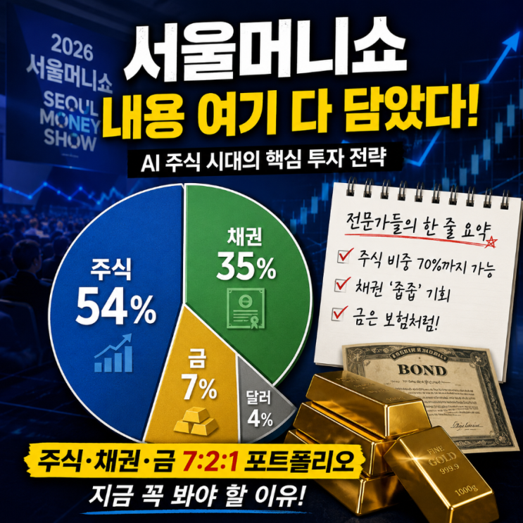  AI 주식 뜨겁다더니 서울머니쇼 결론은 달랐다… 결국 답은 7:2:1?