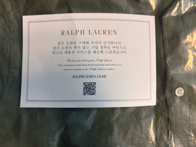 폴로 여성 클래식핏 린넨 셔츠｜백화점몰 할인 구매 후기