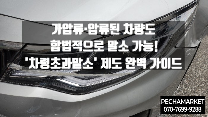  가압류·압류된 차량도 합법적으로 말소 가능! '차령초과말소' 제도 완벽 가이드