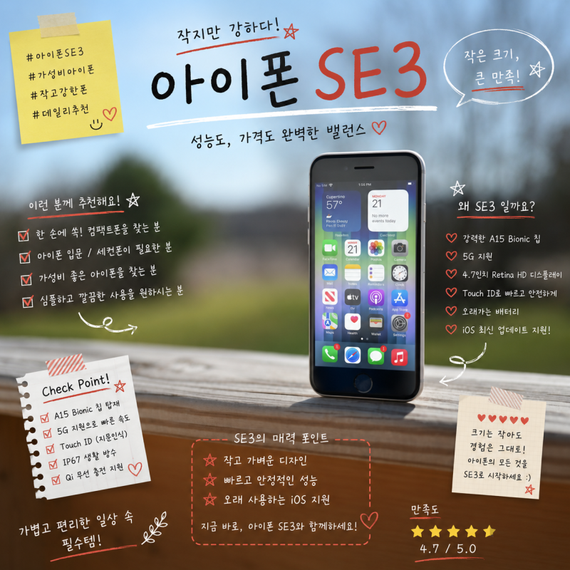 아이폰 SE3 카메라, 작은 스마트폰 아이폰SE 3세대 사도 될까?