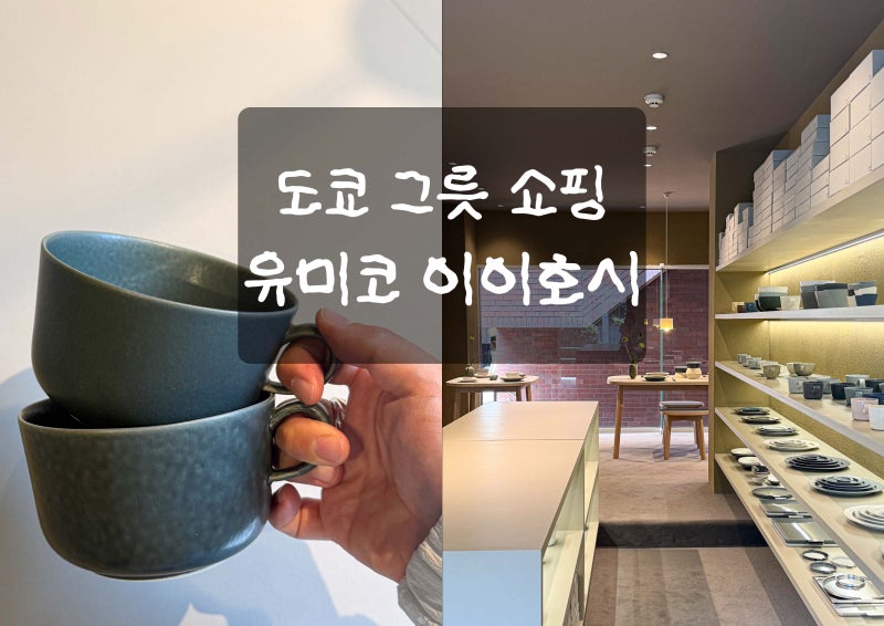 일본 도쿄 그릇 쇼핑 유미코 이이호시 매장 : yumiko iihoshi 도자기 접시 머그컵 후기