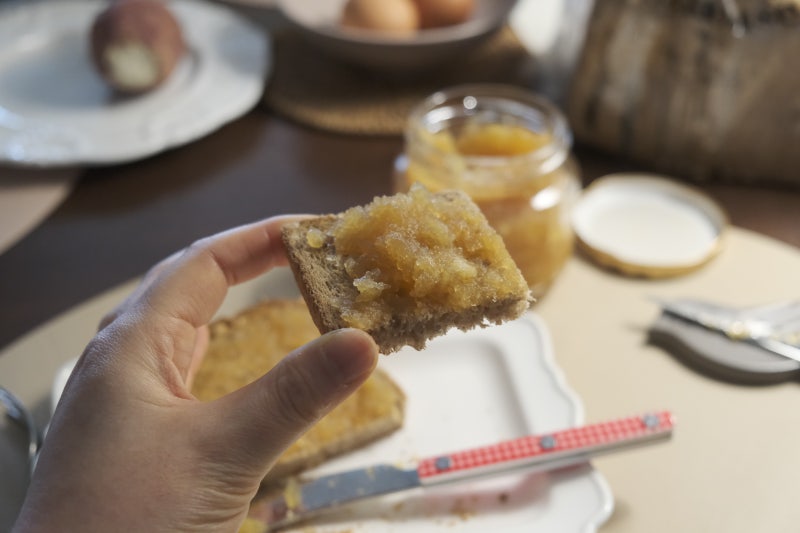 알룰로스로 만든 건강한 사과잼 레시피! 다이어트 간식, 사과 2개로 충분해요~ 너무 맛있음