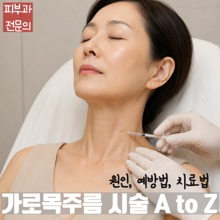  가로 목주름의 원인, 예방법, 시술법, 보톡스/필러/리프팅 병합치료법을 권하는 이유.