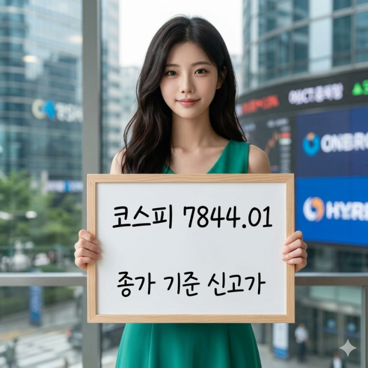  코스피 5월13일 종가 기준 신고가 돌파 7844.01 외인 3.7조원 매도 올해 +82% 상승