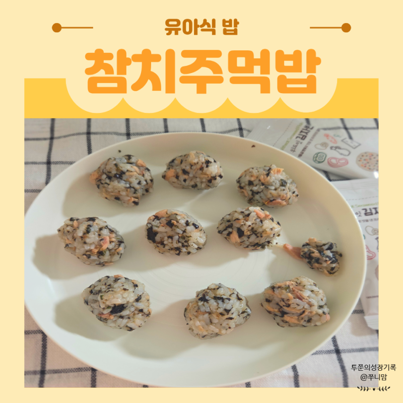 아기 참치주먹밥 무조미김 위드잇 김자반으로 고소하게