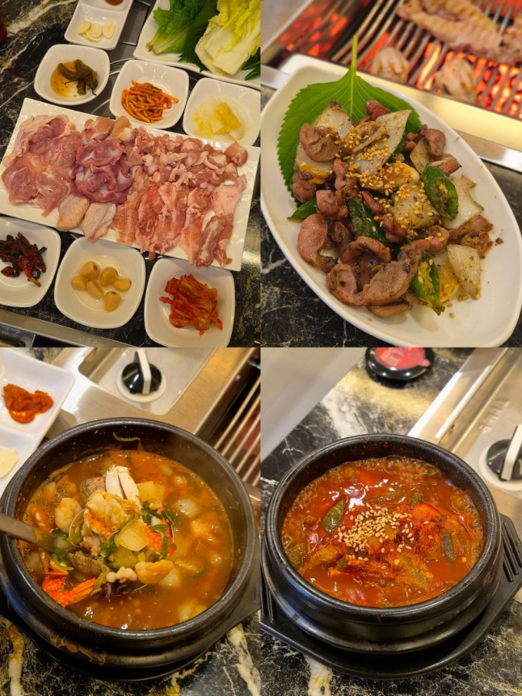  제주도청맛집 '계륵' 생닭갈비 닭똥집볶음 멜조림 해물된장찌개 32000원에 이 모든게! 강력 추천