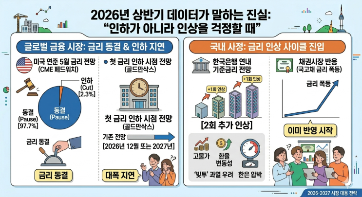 피벗은 신기루였나?" 2026년 금리 동결 장기화와 한은의 역습, 부동산 시장 생존 전략
