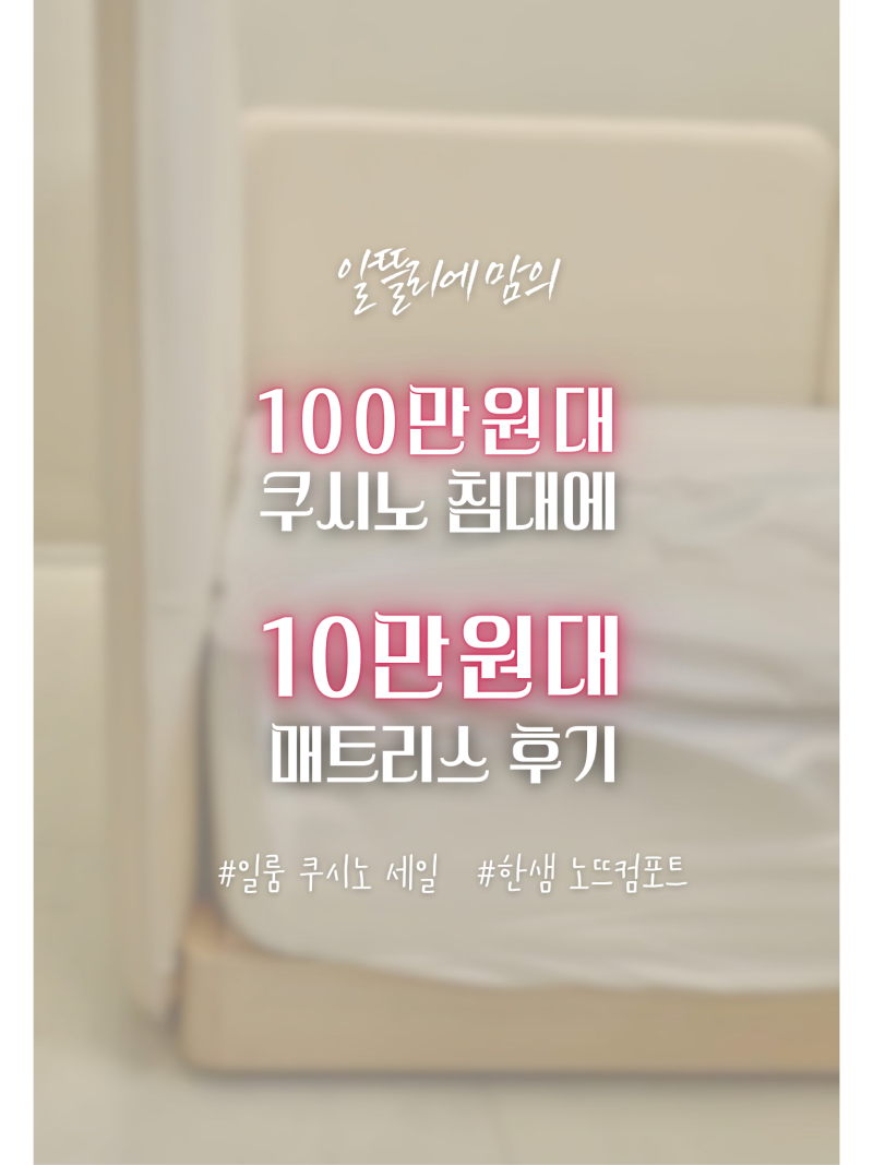 [데이베드]일룸쿠시노 밀크오트+한샘 노뜨컴포트 매트리스 2달 실사용 찐후기,(쿠시노 할인....