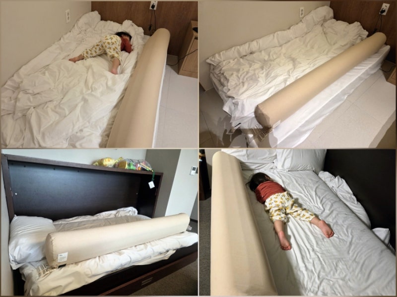패밀리침대안전가드 쌍둥이 아기 여행 휴대용 침대가드 추천