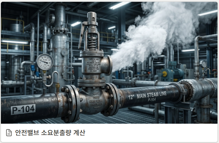 안전밸브 소요분출량 계산 완전 정리