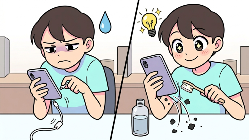 스마트폰 충전 안 될 때? 5분 만에 해결하는 초간단 자가 수리법