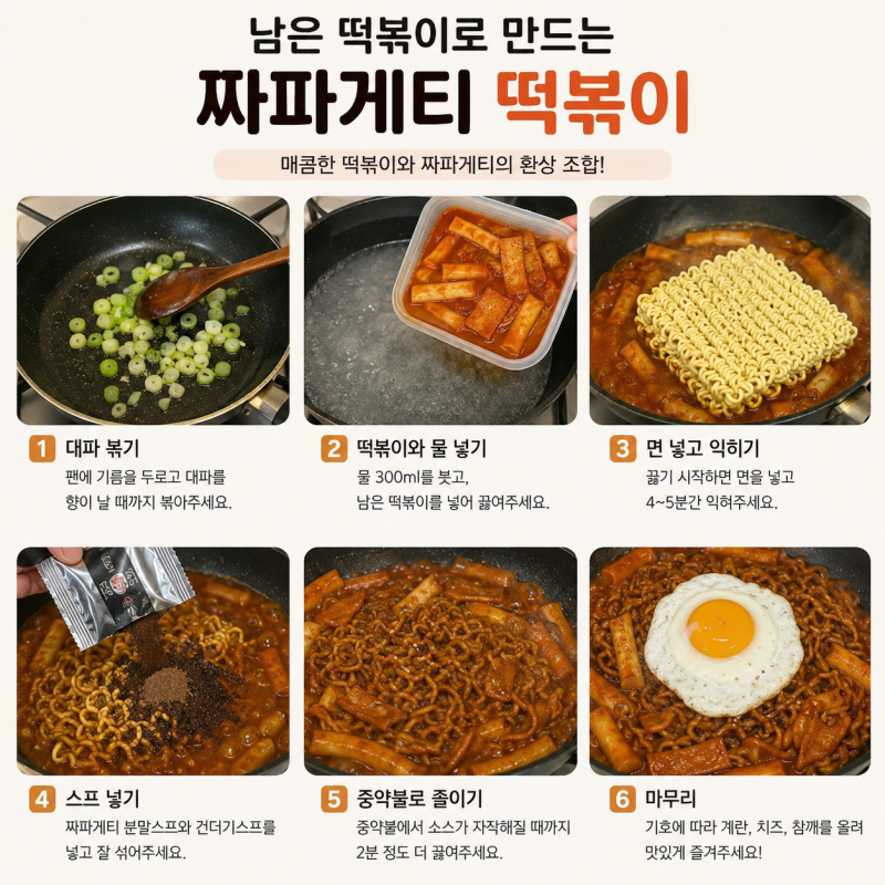 남은 엽떡 보관법, 엽파게티로 다시 맛있게 먹는 법