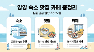  양양 여행 총정리(숙소.맛집.카페 내돈내산)