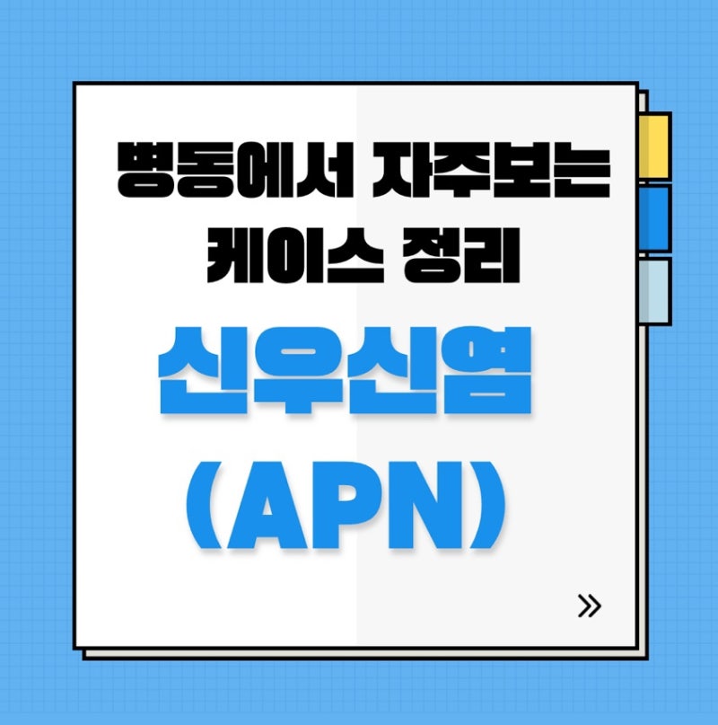 신규간호사 공부 | 병동에서 자주보는 케이스 | APN 급성신우신염 간호 정리