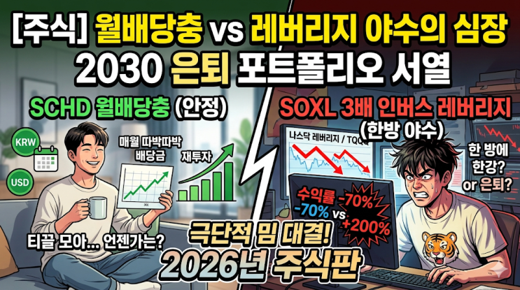  [주식] 티끌 모아 티끌? 한 방에 한강? 2026년 파이어족 도파민 투자 서열