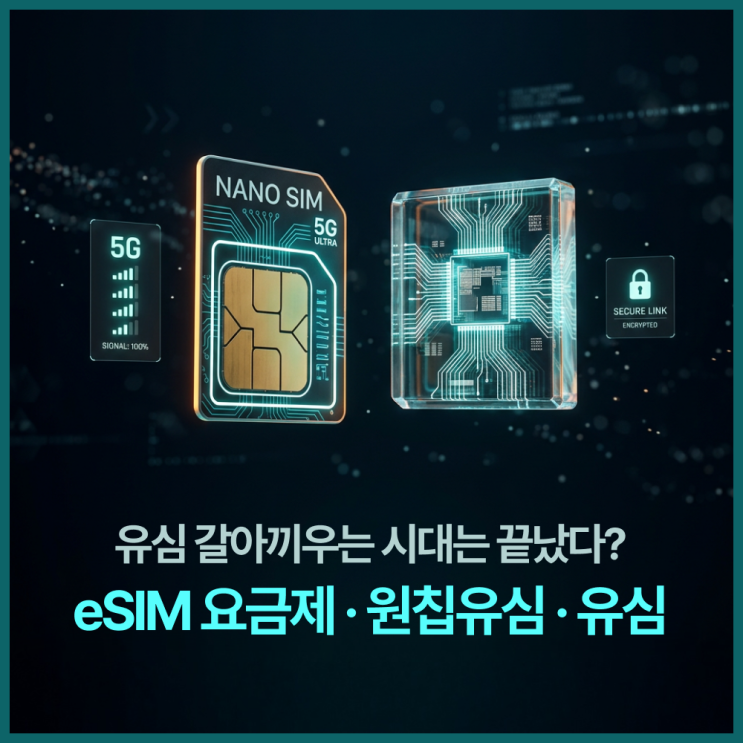  eSIM 요금제란? 원칩유심·유심 차이 완전 정리