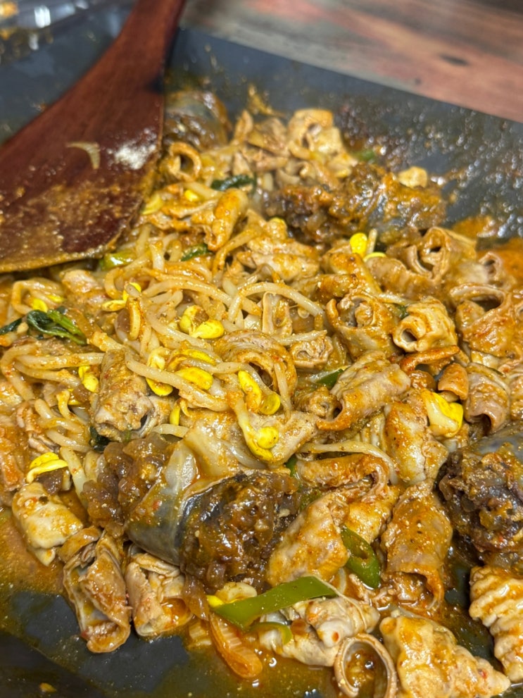  도마동 순대볶음 맛집 윤순대｜콩나물·탈피들깨 킥