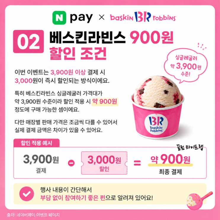  베스킨라빈스 무조건 네이버페이 3천원 할인받는법, “지금 안 받으면 끝?” 베스킨라빈스 네이버페이 3천원 할인쿠폰 다운받는 법 총정리 